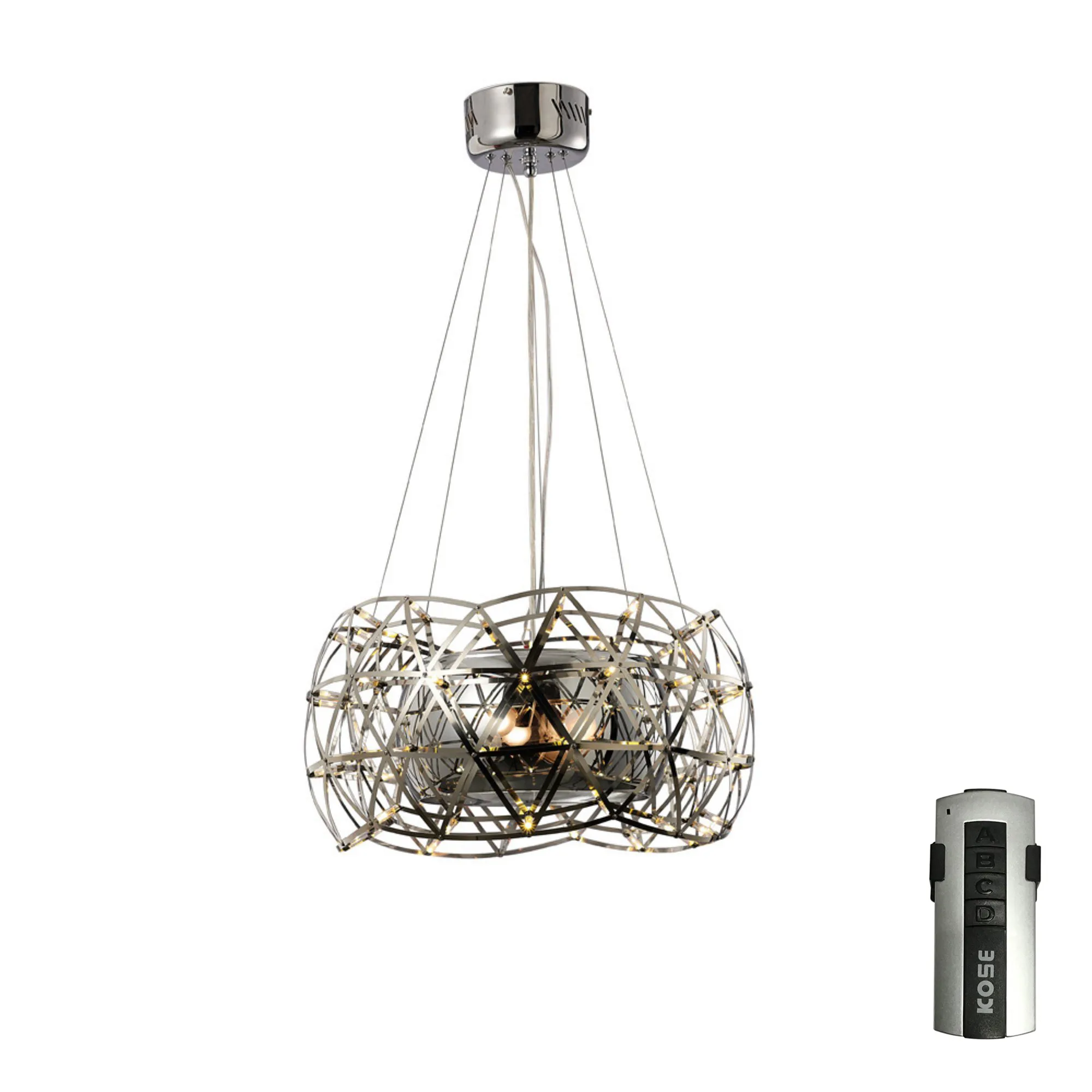 IL30790  Atria Glass Pendant 2 Light